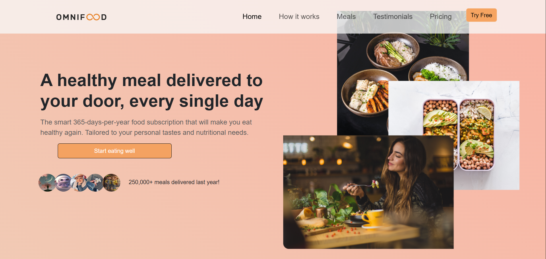 Omnifood Website Screenshot