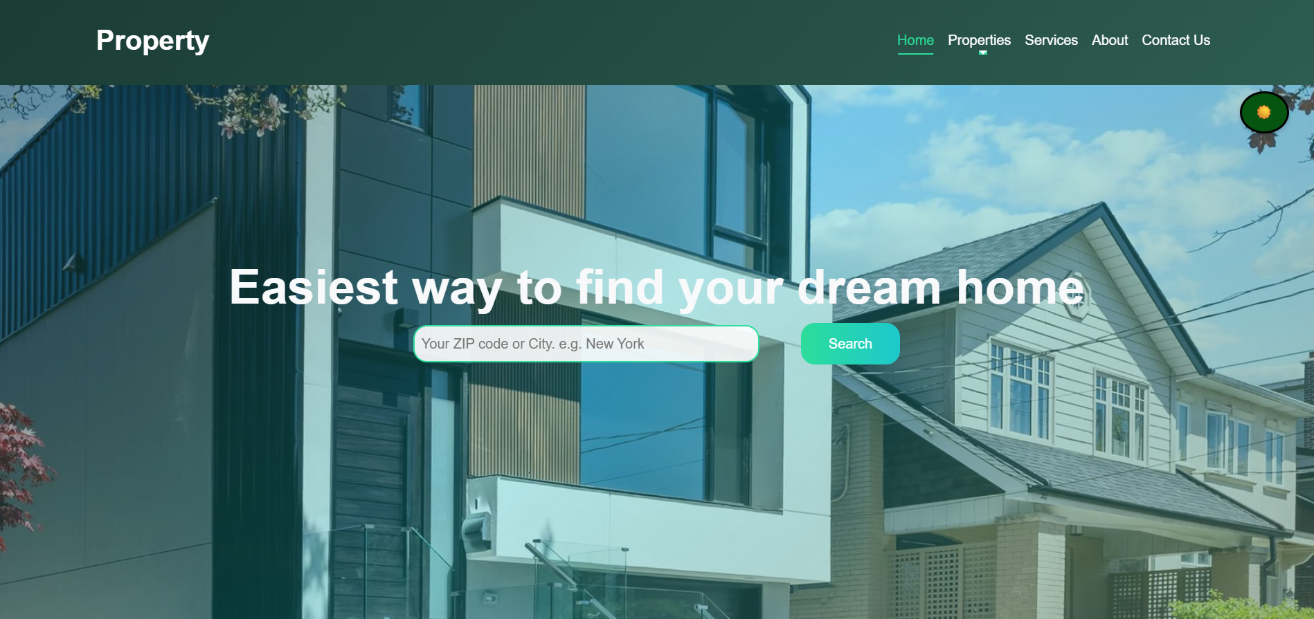 Real Estate Website Screenshot